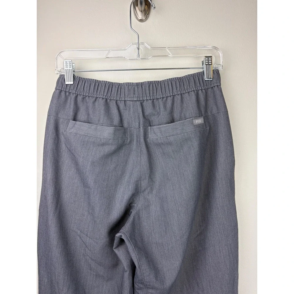 FIGS Mens Tansen Jogger XS Graphite Gray Scrub Pants Green Drawstring Technical